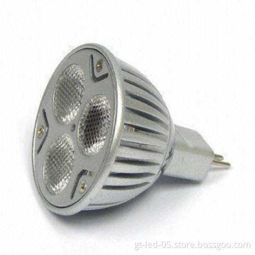 3W MR16 LED Spotlight Bulb with 50,000 Hours Lifespan and 0.9 Power Factor